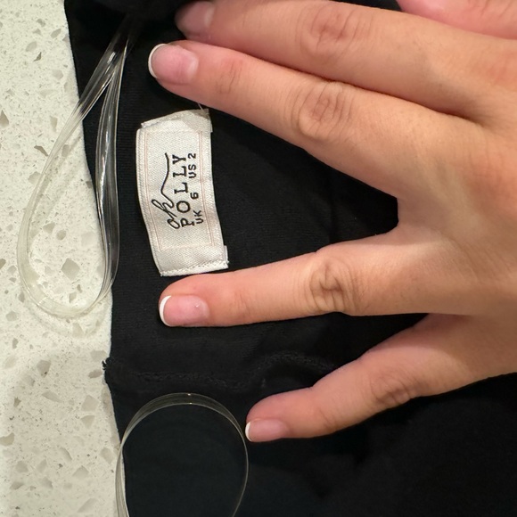 Oh polly Strapless Flared Hem Jumpsuit in Black - Picture 5 of 5